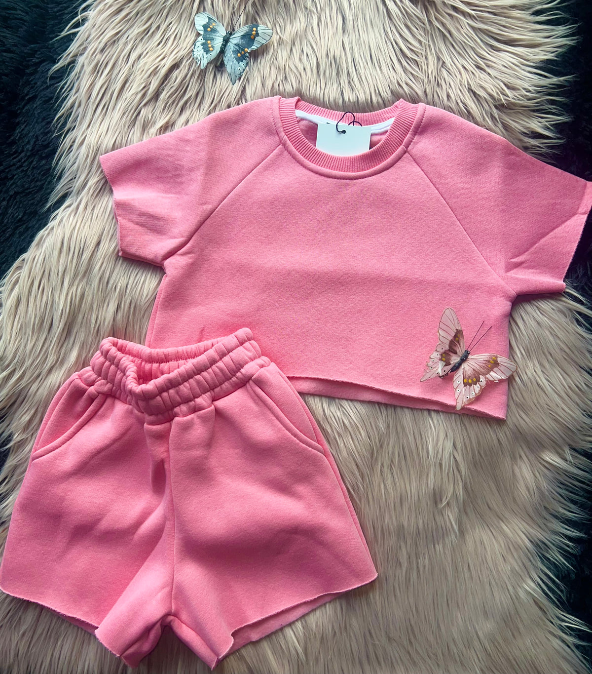 Short and tee girls summer set