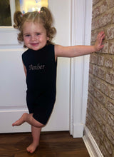 Load image into Gallery viewer, Ribbed personalised playsuit
