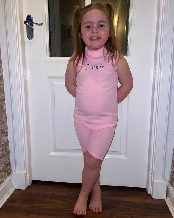 Ribbed personalised playsuit