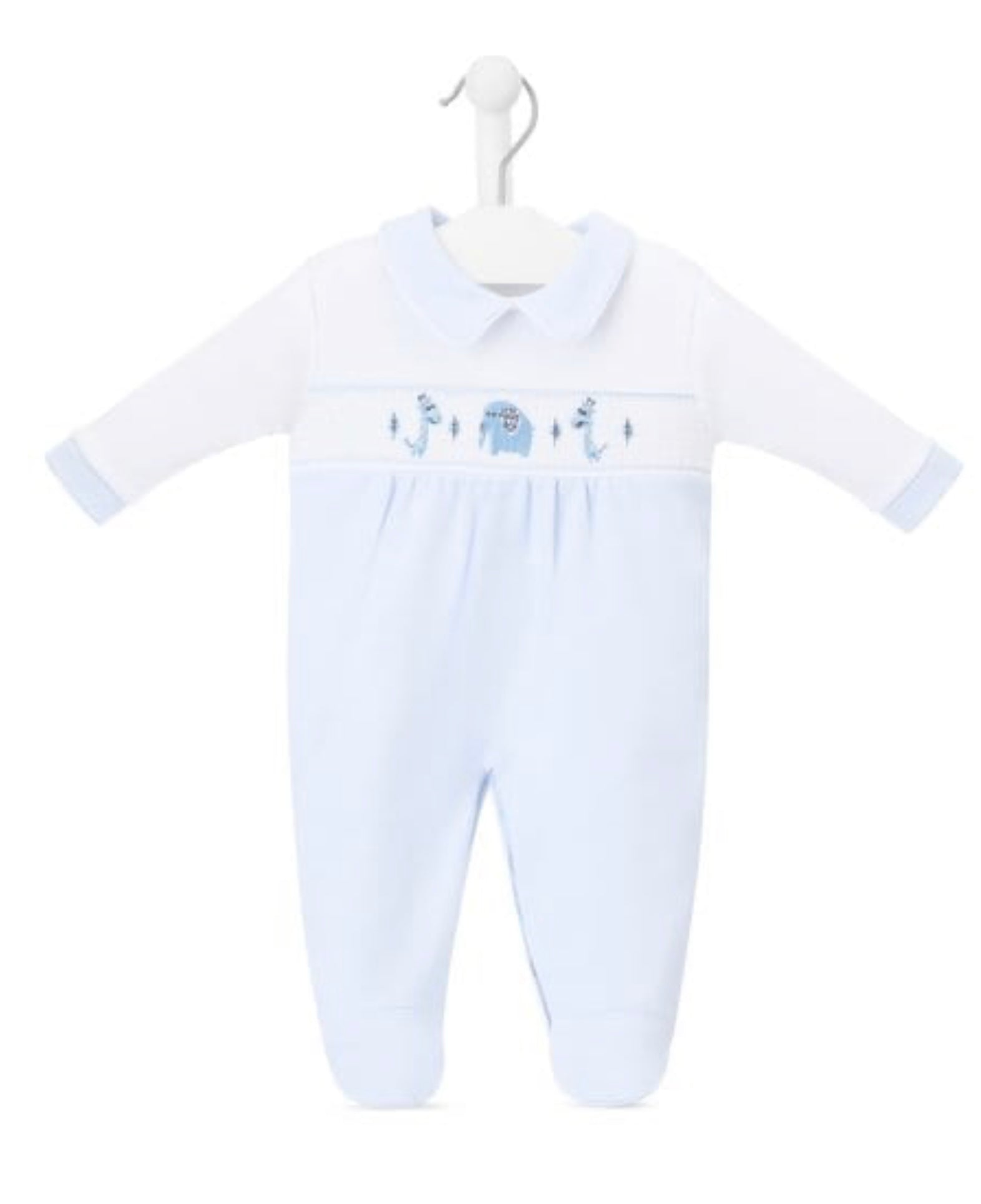Jungle friends cotton sleepsuit