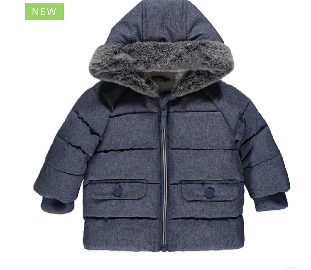 Boys padded blue jacket
