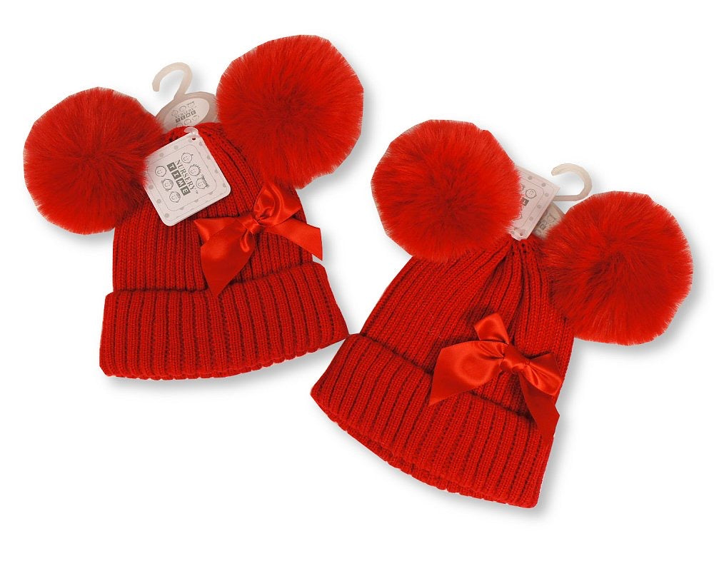 double Pom Pom hat