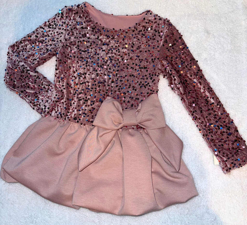 ‘Sparkle Bow’ sequin dress