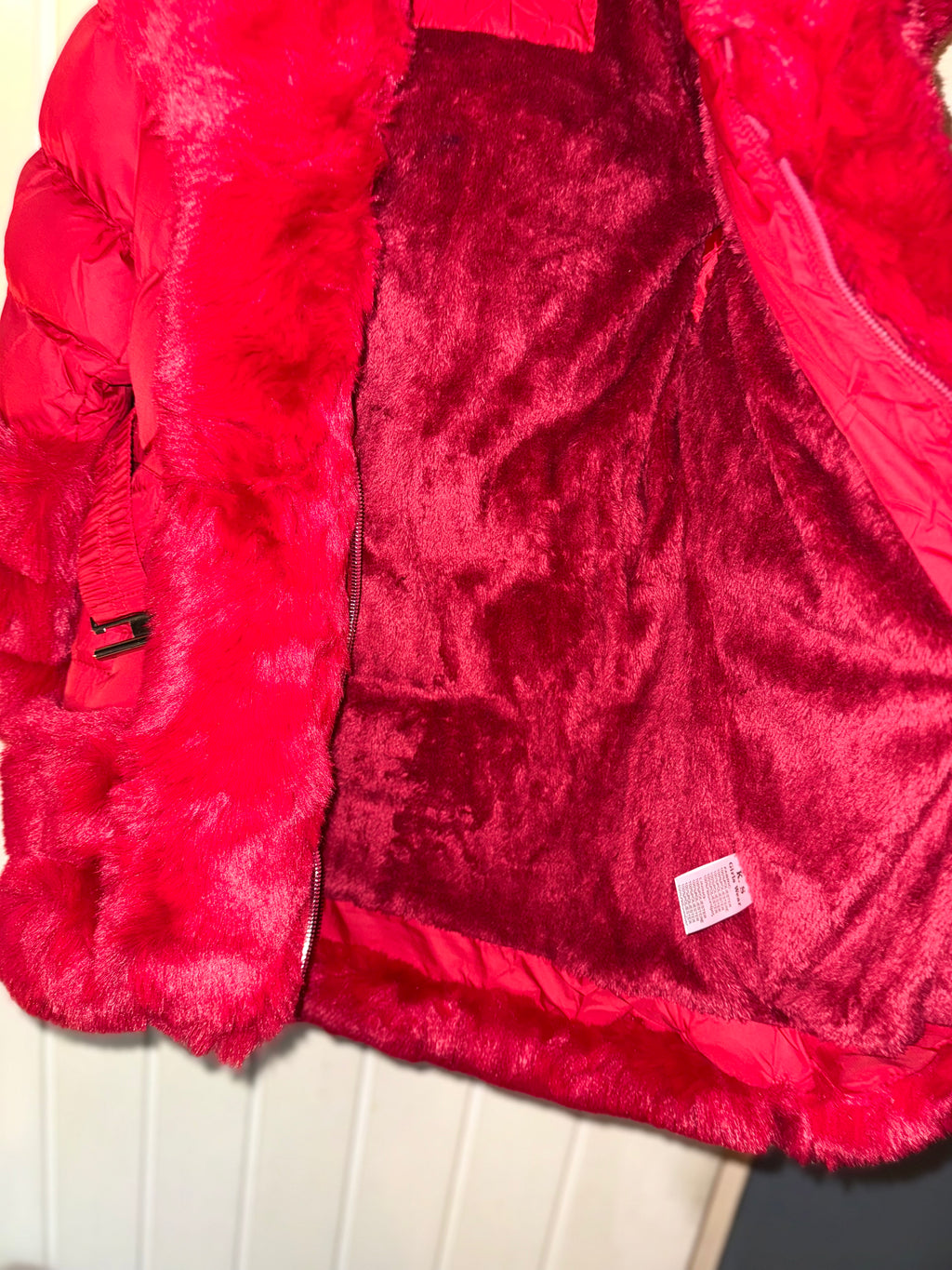 Girls faux fur jacket