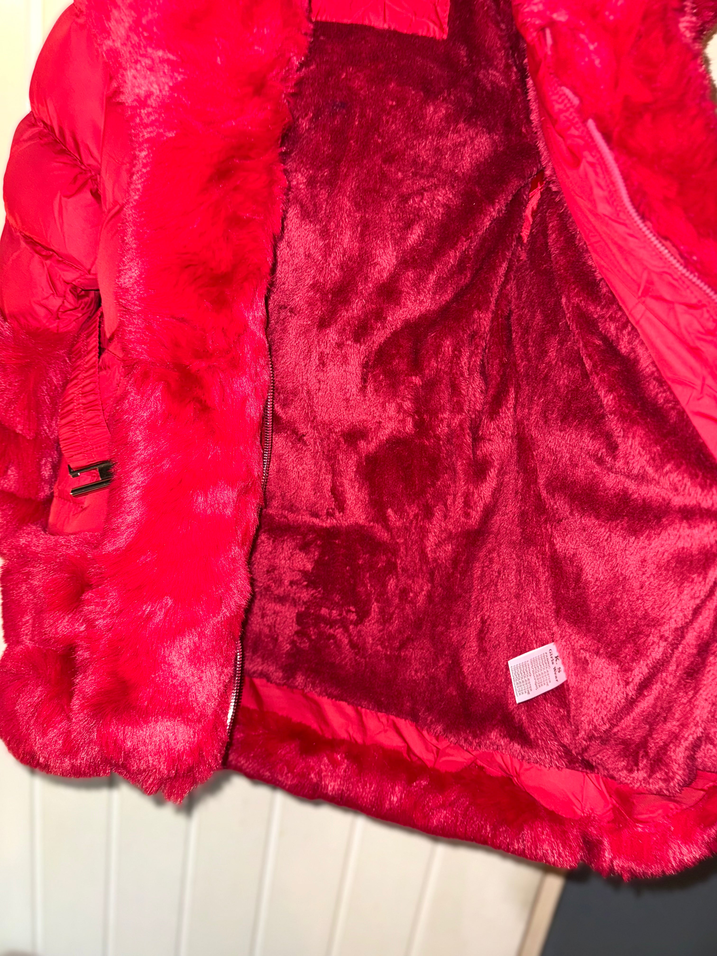 Girls faux fur jacket