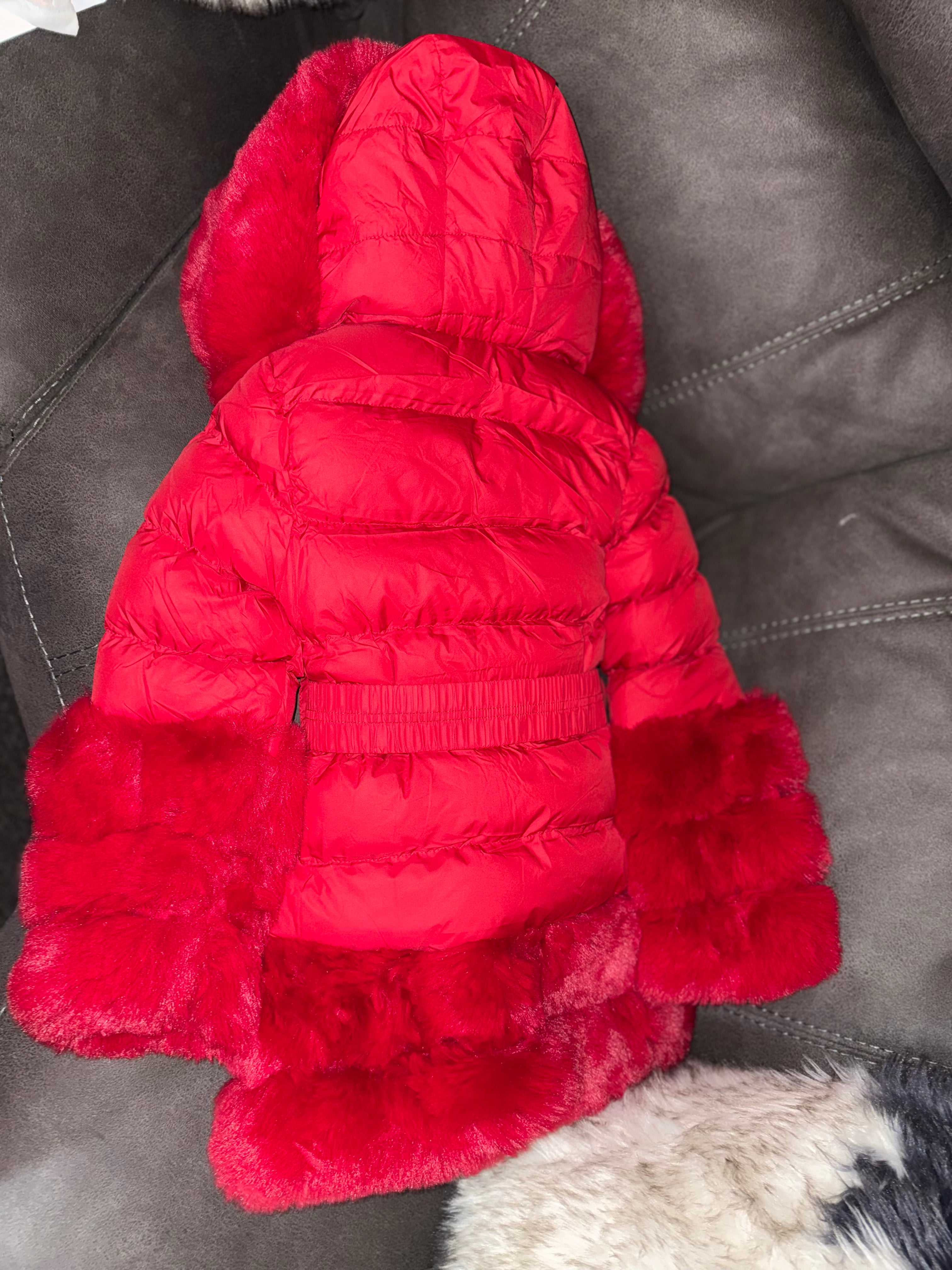 Girls faux fur jacket