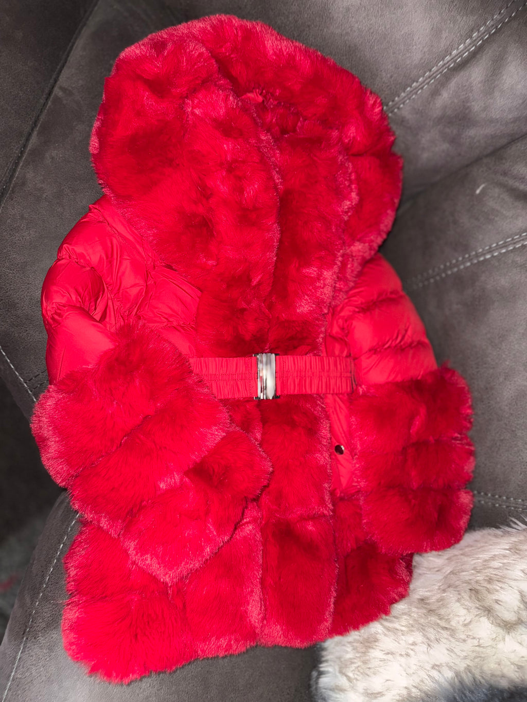 Girls faux fur jacket