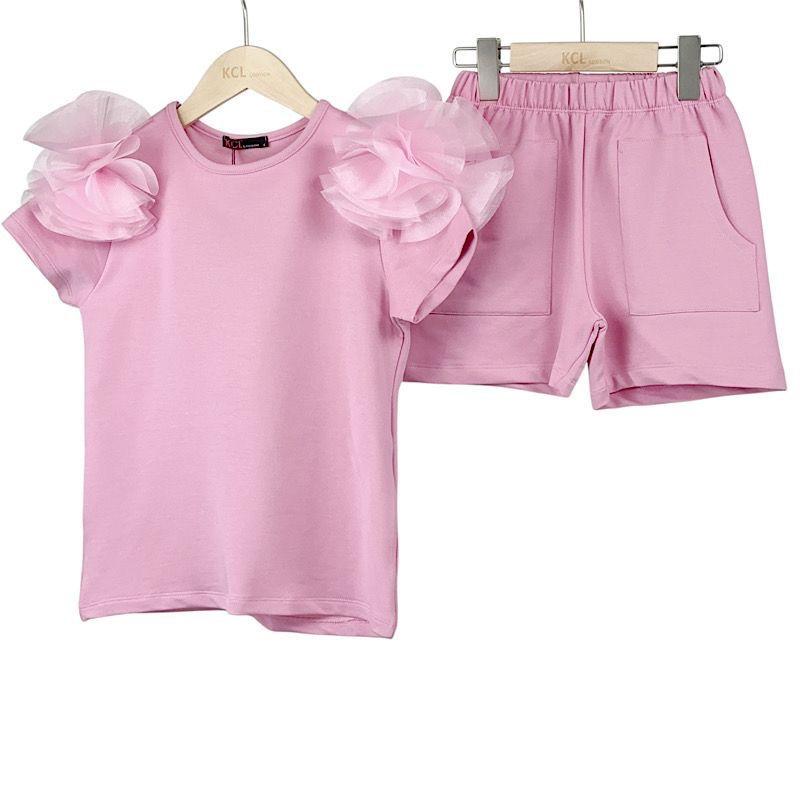 Girls frill short co-ord set