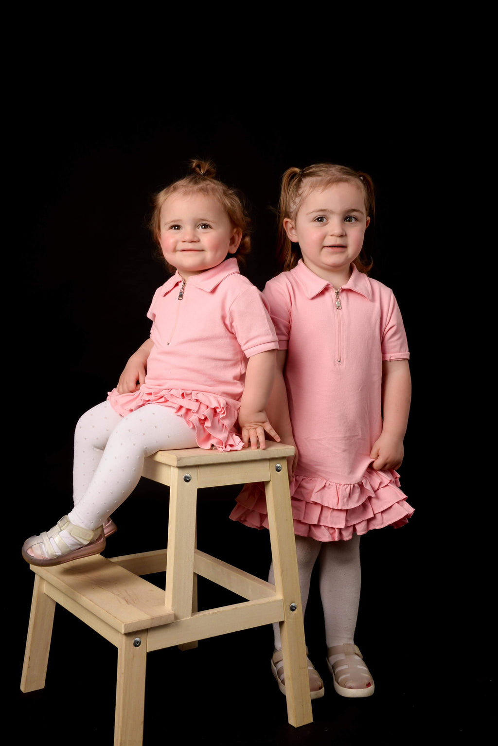Pink summer shirt dress