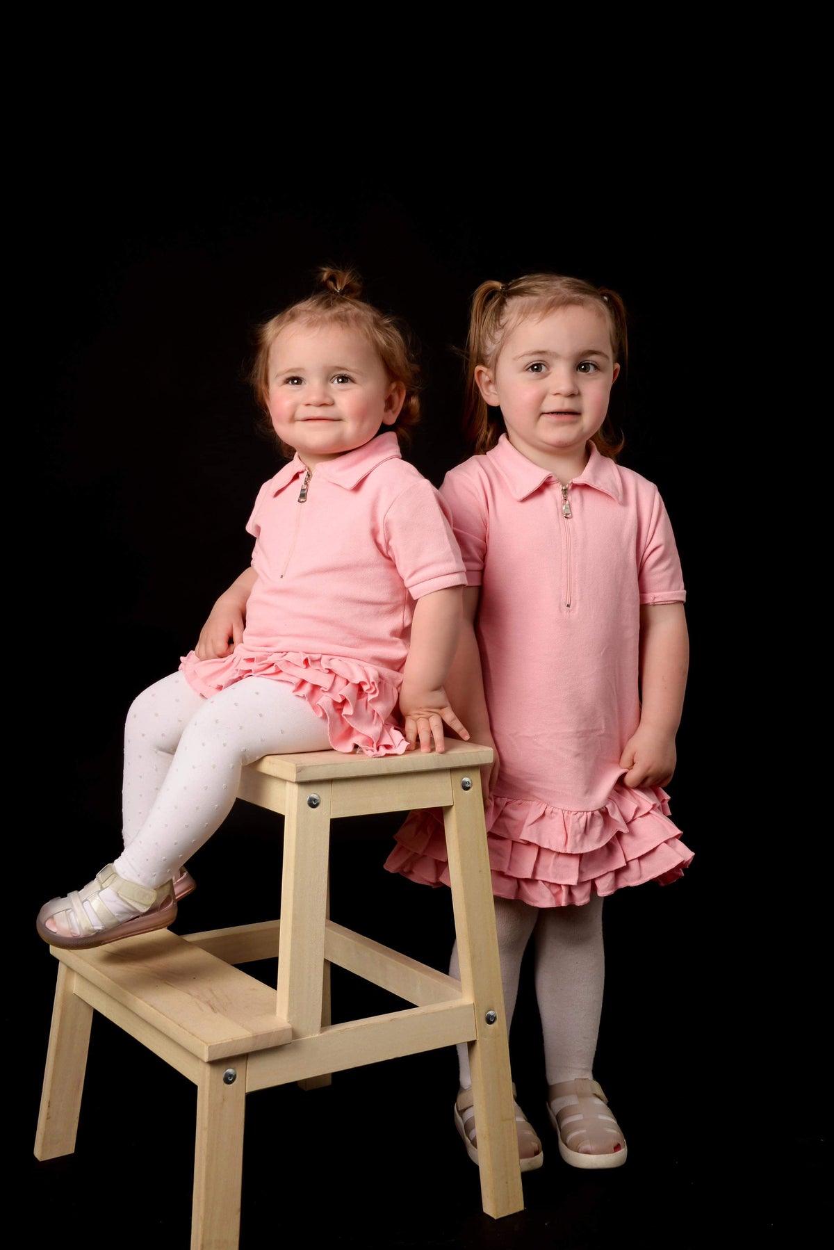 Pink summer shirt dress