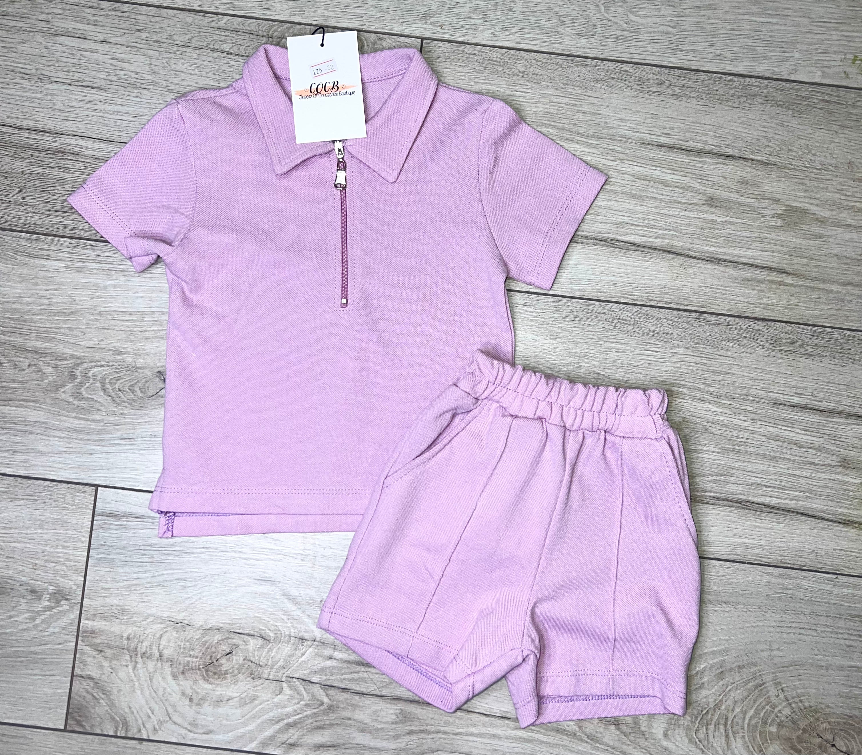 Lilac Jordan short set