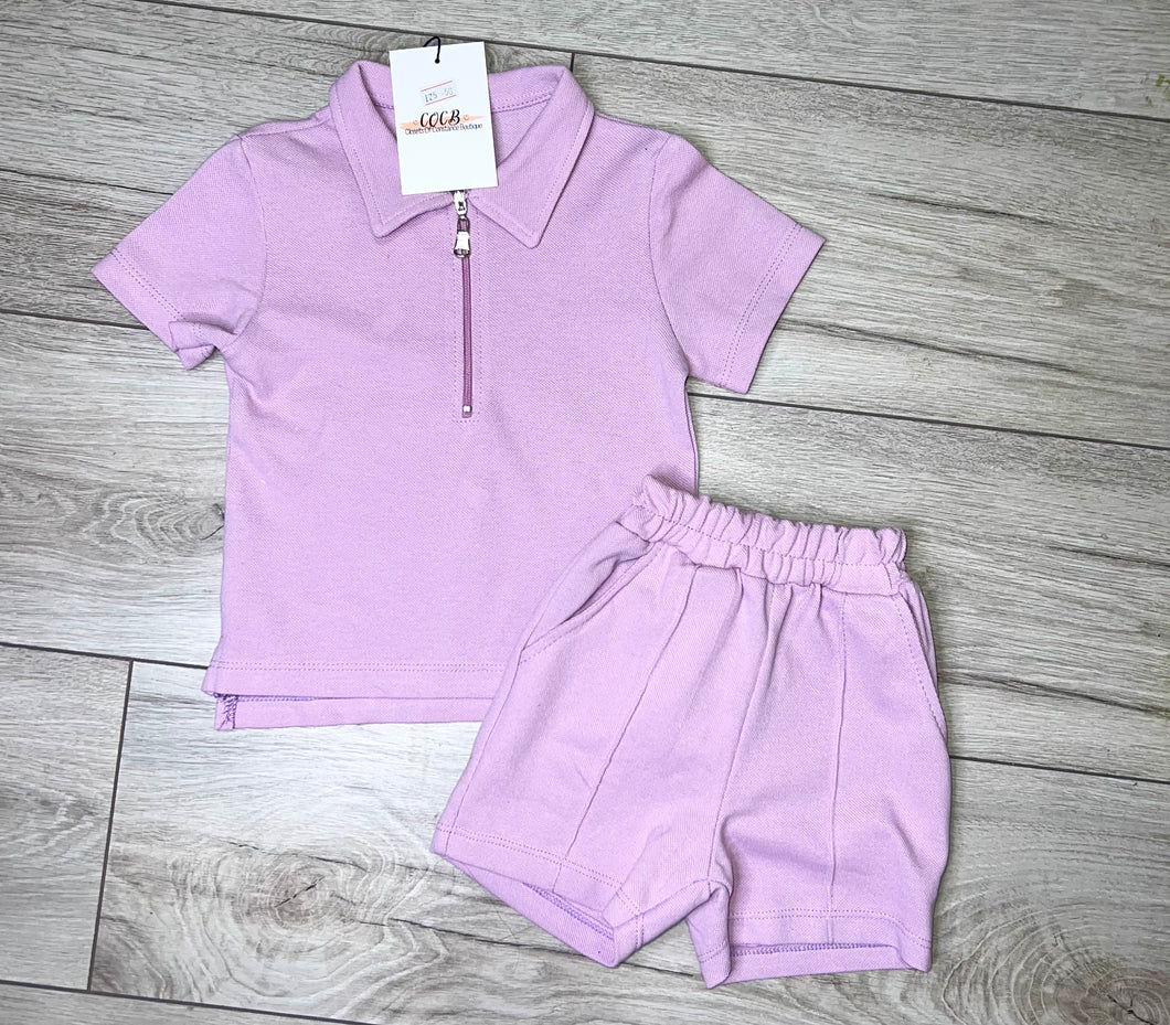 Lilac Jordan short set