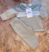 Load image into Gallery viewer, Smocked Velour tracksuits
