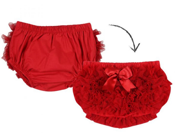 Caramelo red frilly pants