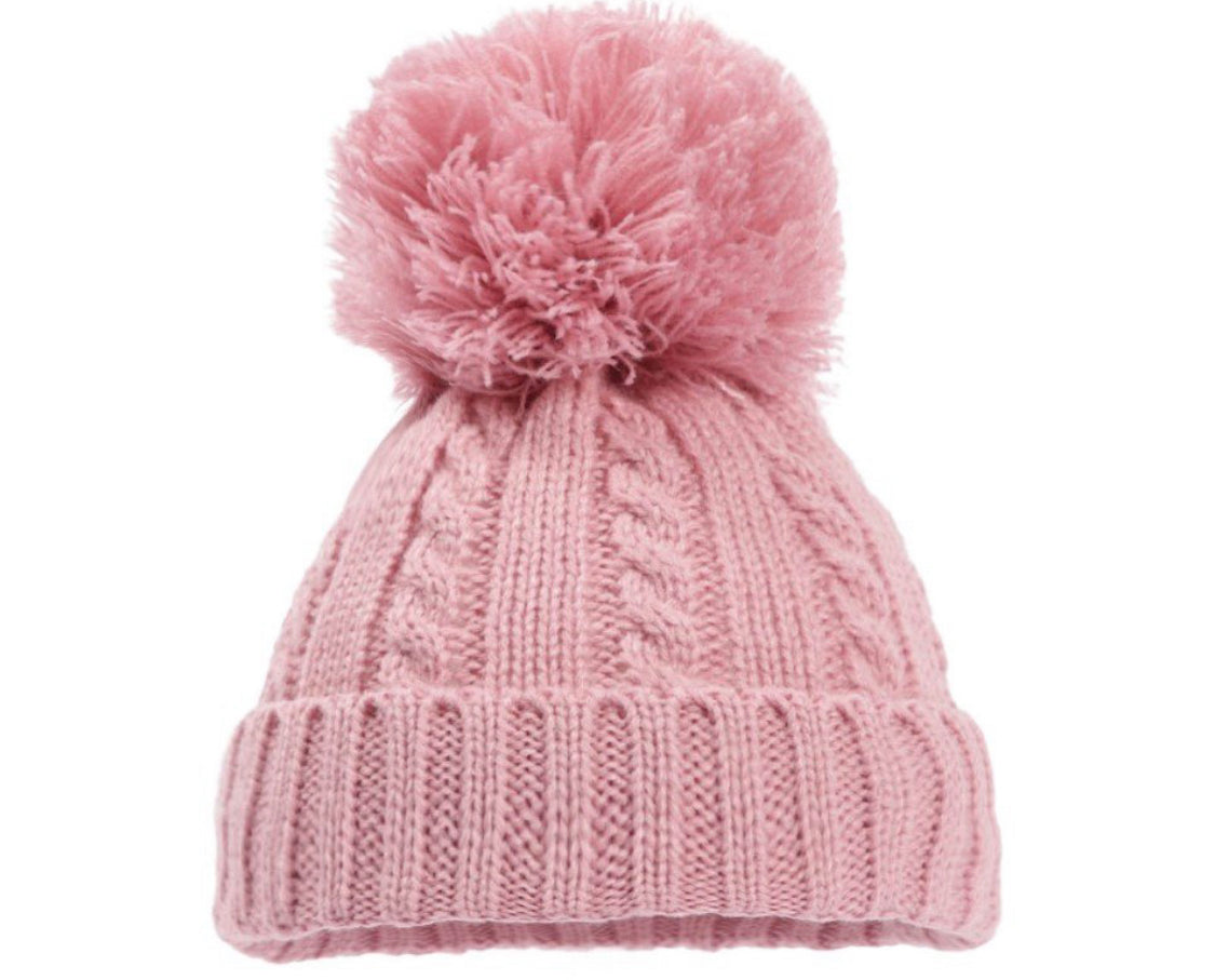 Large single Pom Pom hat