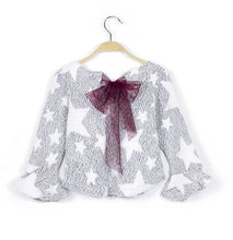 Load image into Gallery viewer, Girls star bow jumper
