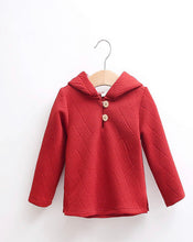 Load image into Gallery viewer, Boys red &amp; tartan jumper with hood

