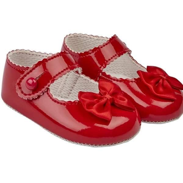 Red soft soled shoes