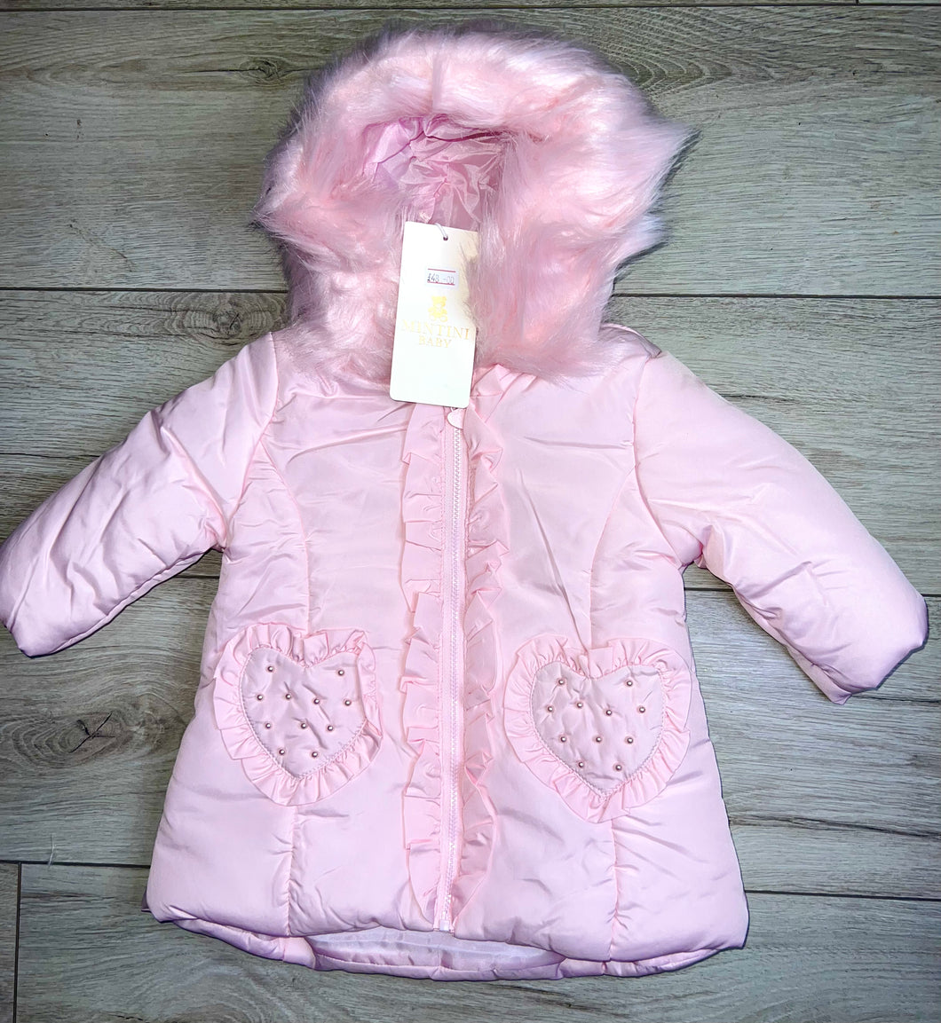 Mintini girls pink jacket