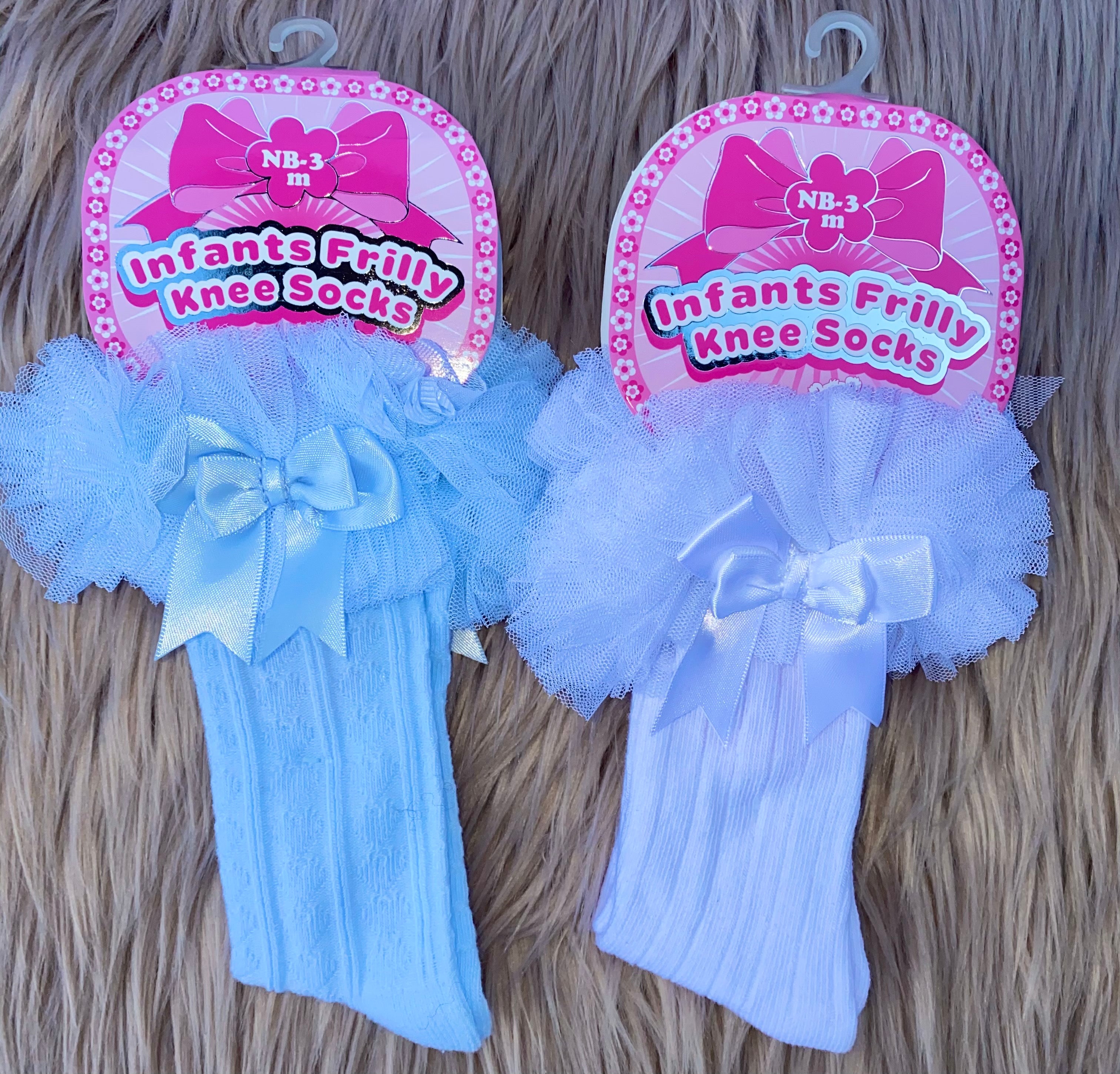 Tutu bow knee high socks