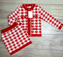 Load image into Gallery viewer, Red 2 piece co-ord skirt and jacket
