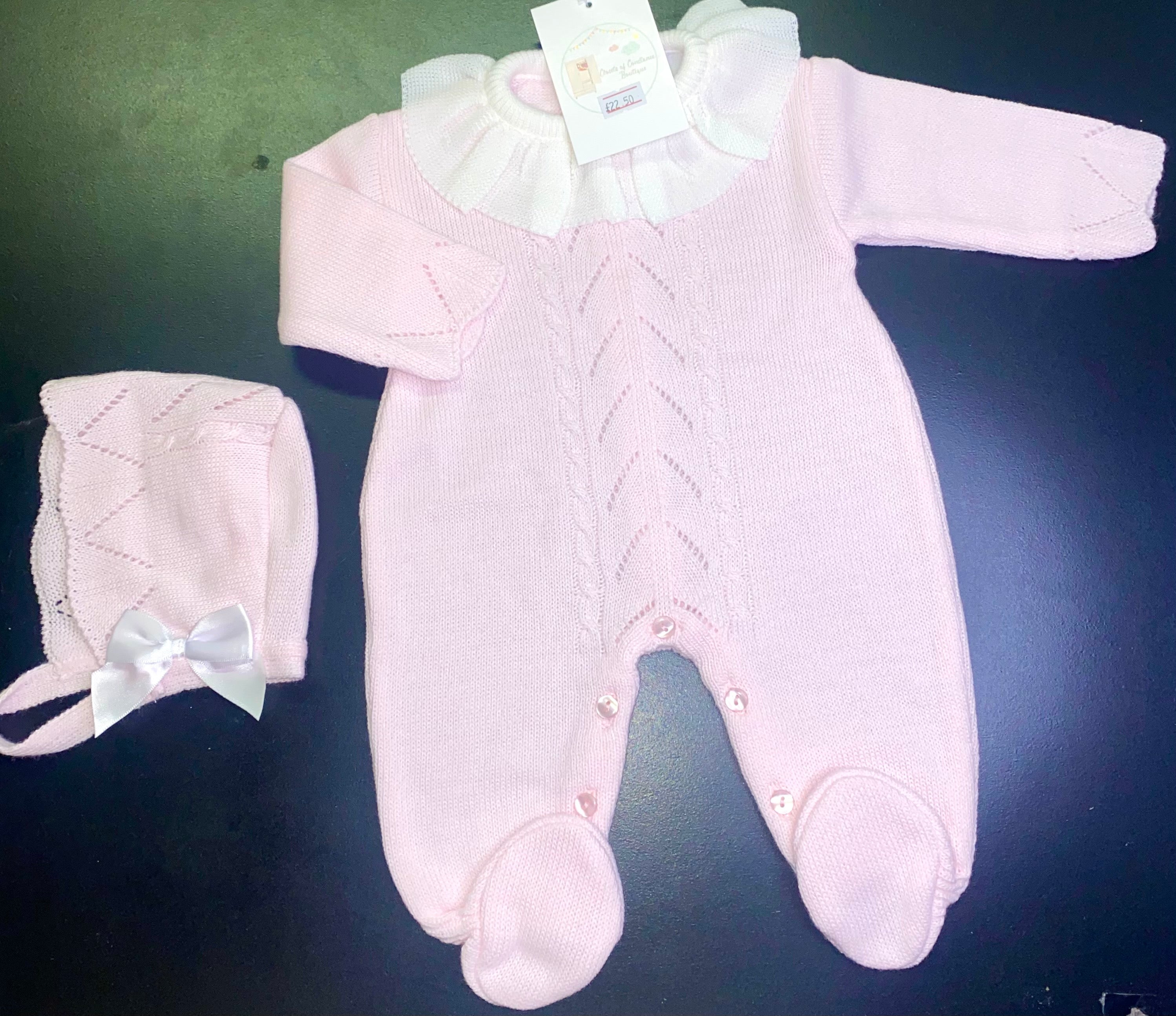 Dandelion romper & bonnet