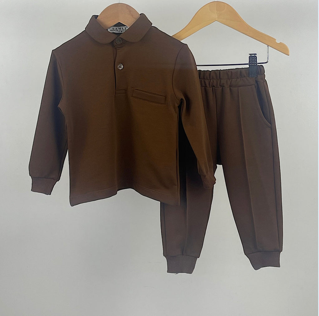 Brown Ayden tracksuit
