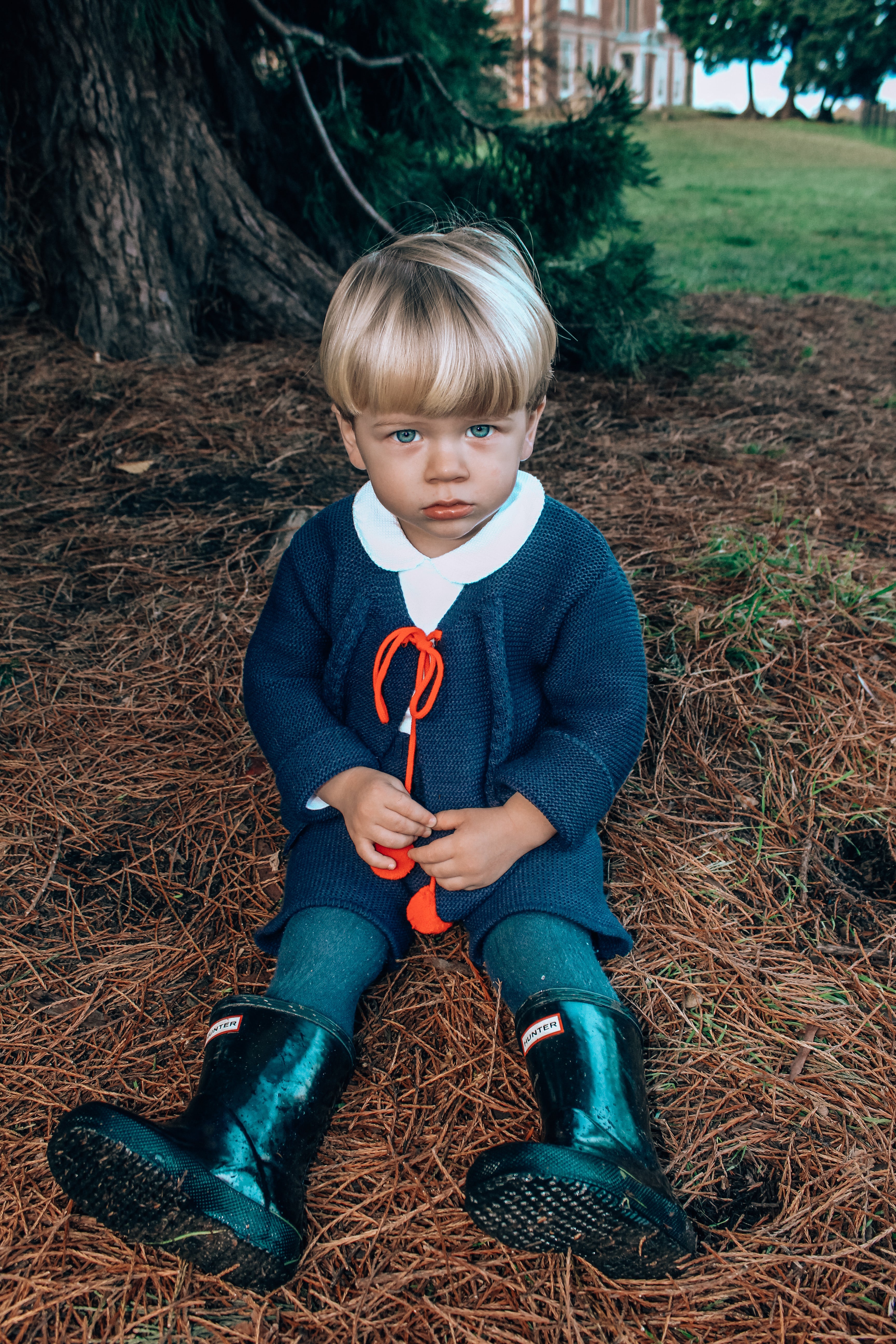 Red & Navy short knitted sets