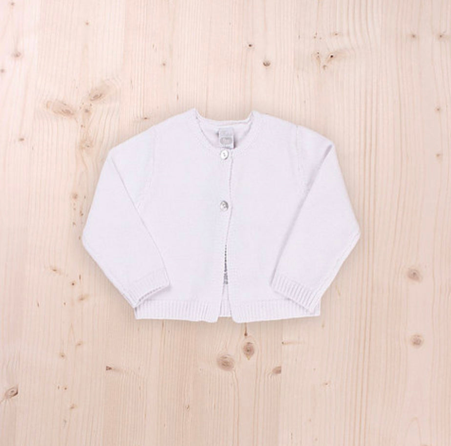 White cardigan