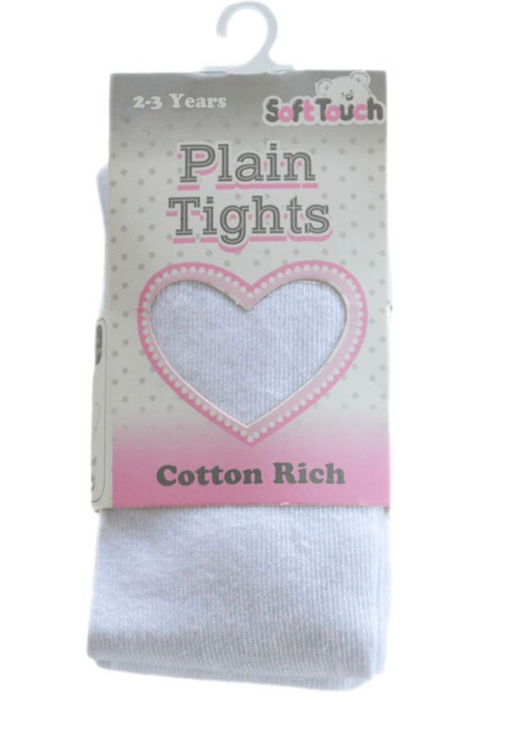 Plain white tights